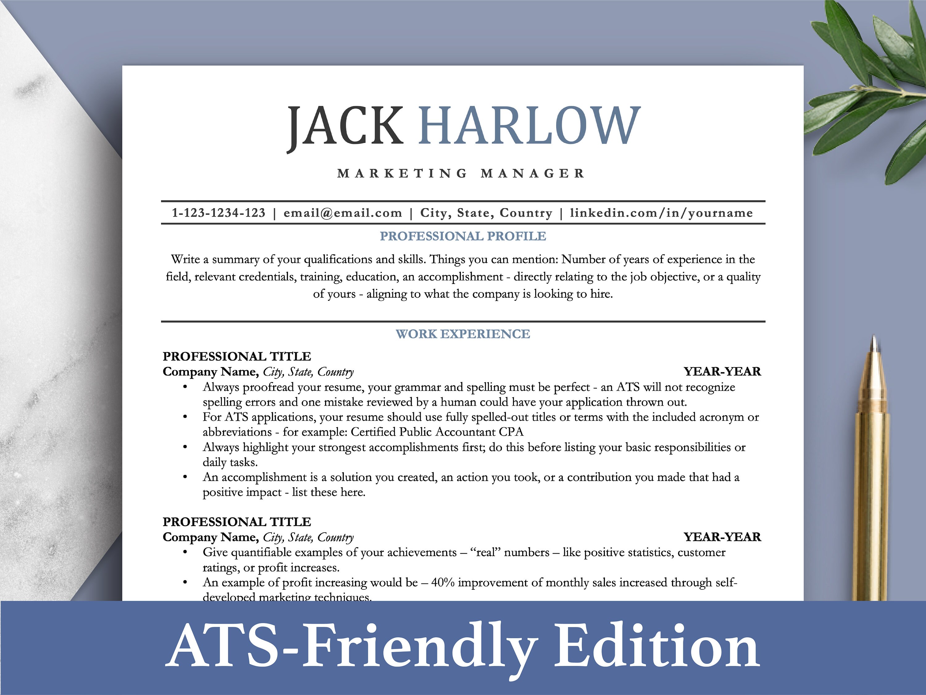 Freelancer Resume - Etsy