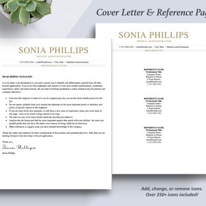 The Art of Resume Templates | Professional Simple ATS Resume CV Design Cover Letter and Reference Page Design Templates Instant Download