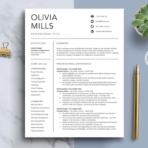 The Art of Resume | Professional Modern Executive Resume CV Template Bundle Maker with Free Cover Letter | Download Resume CV Design Any Job Career