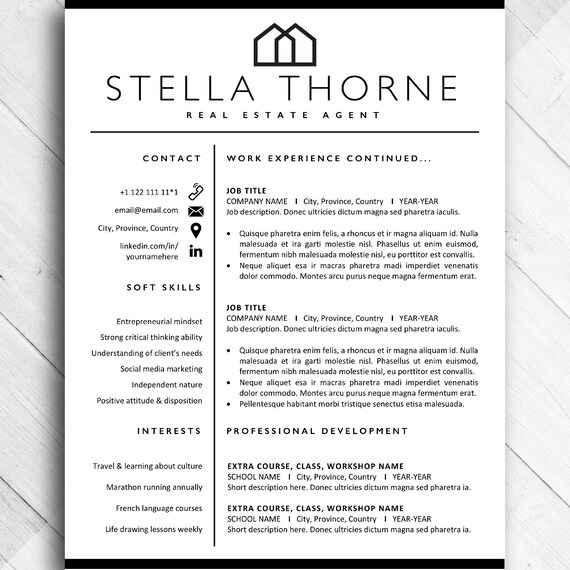 realtor resume cv template real estate agent cv resume design templates for word resumes for home developer resume bundle cover letter real estate resume template