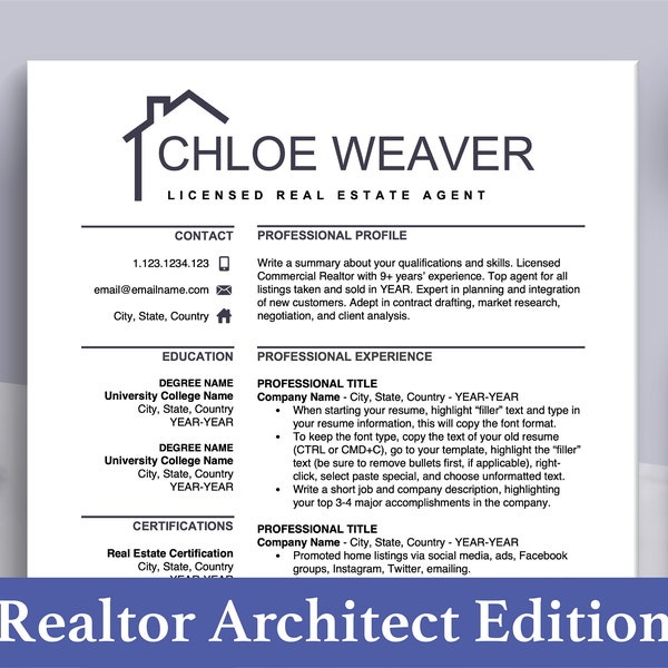 Real Estate Resume and Cover Letter - Il 600x600.5705822660 Gofy