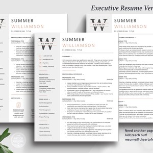 The Art of Resume Templates | Three-Page Professional Executive CEO C-Suite Level  Resume CV Template Format | Curriculum Vitae