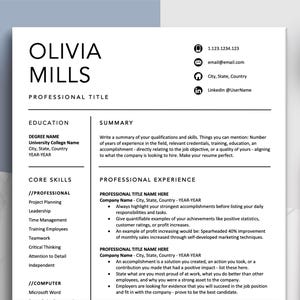 The Art of Resume Templates | Professional Simple Resume CV Design Template Bundle