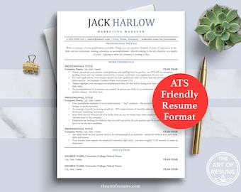 Executive ATS Resume Template Google Docs, Word, Pages, Cover Letter Template, Minimalist Resume Templates, Professional Resume CV Template