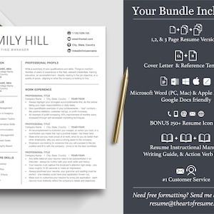 The Art of Resume Templates | Executive Resume Professional CV Design Template Maker | Curriculum Vitae | What is included resume bundle