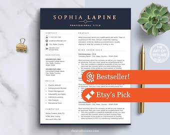 Professional Resume Templates, Executive Resume Formats, Modern Navy Resume Design, Application for Admin, Office, Manager, CEO, Accounting