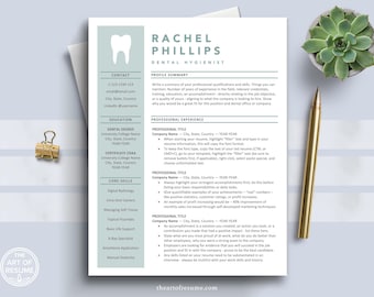 Dental Resume Template, Hygienist Resume Bundle, Dentist Resumes, Dental Assistant CV Templates, Dental Graduate Student Resume