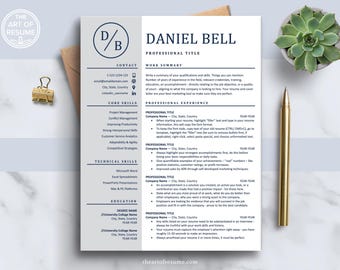 Executive Resume Template Word & Pages, Modern Resume Template, CV Template, Professional Resume, 1 2 3 Page Resume, Cover Letter