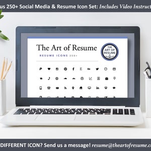 The Art of Resume Templates |  Bonus 250 Free Professional Resume CV Icons, Images PNG