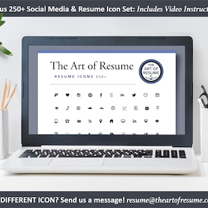 The Art of Resume Templates |  Bonus 250 Free  Resume CV Icons, Images PNG