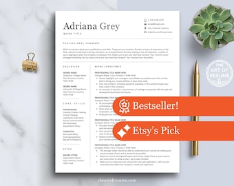 Professioneel cv-sjablonen: Word, Pages, Google Docs, Minimalistisch cv, Eenvoudig cv, Modern cv, Executive cv, Lebenslauf