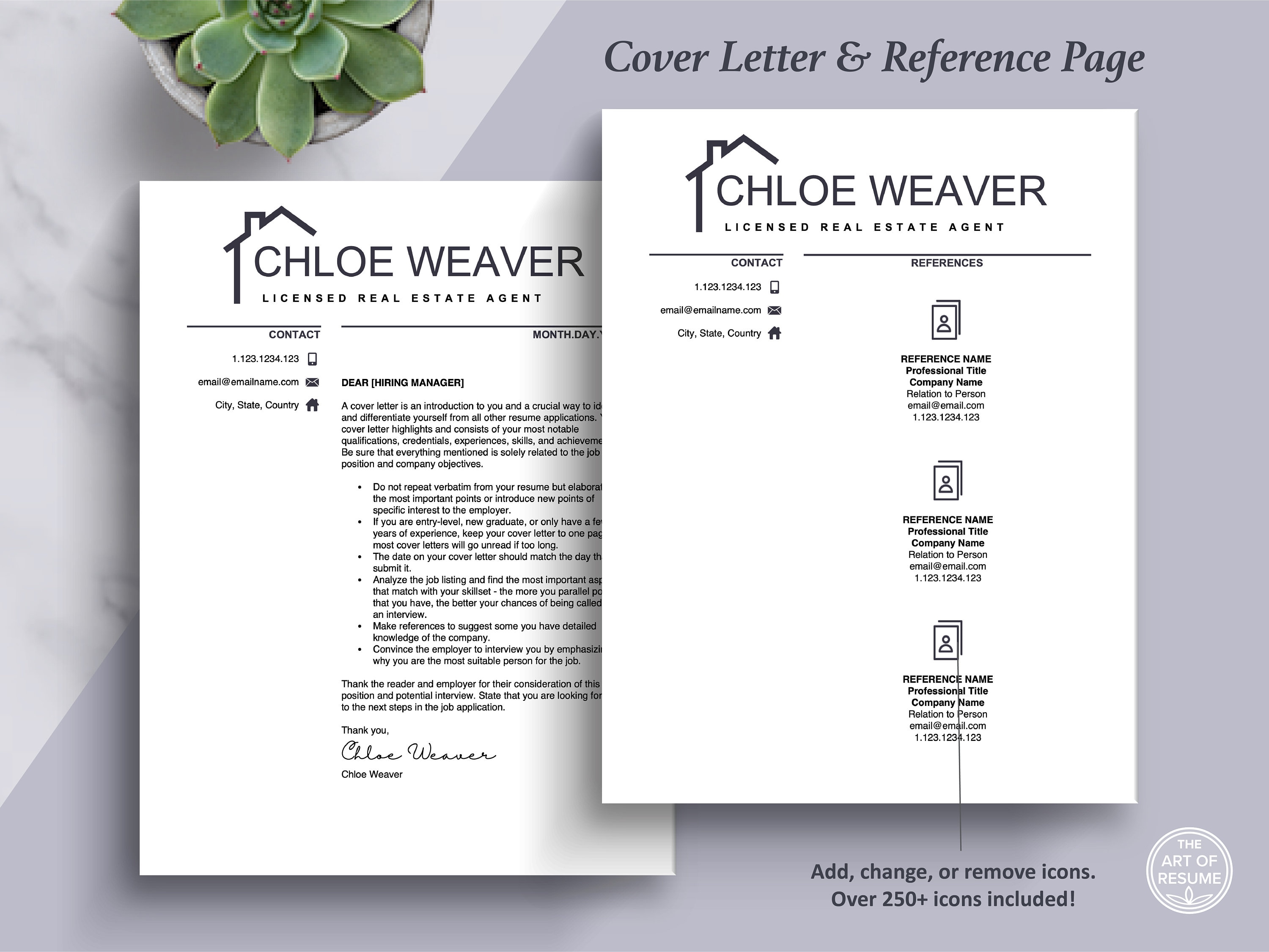 Realtor Resume Template for Word Apple Pages Real Estate Agent CV Realtor Resume Template for Word Apple Pages Real Estate Agent CV