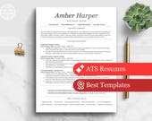 ATS Friendly Resume Template for Teachers | Teaching Resume Bundle for Google Docs, Microsoft Word, Apple Pages (Mac, PC) | Principal CV