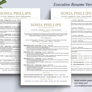 The Art of Resume Templates | Three-Page ATS Executive CEO C-Suite Level  Resume CV Template Format | Curriculum Vitae