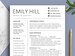 CV Template for Word & Pages | Minimalist Resume Format, Professional Resume, Executive Resume, Manager Resume, IT Resume, 1 2 3 Page Resume 