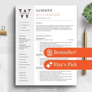Resume Templates 2026: Word, Google Docs, Pages - Professional Resume, Executive CV, Administrative, Marketing, Customer Service, Manager