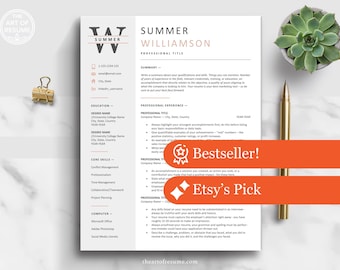 Resume Templates 2026: Word, Google Docs, Pages - Professional Resume, Executive CV, Administrative, Marketing, Customer Service, Manager