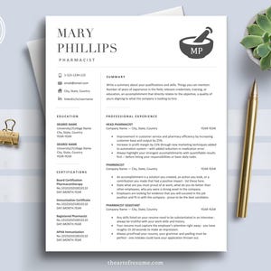 Pharmacist Resume Template, Doctor Resume, Nurse Resume Template, Pharmacy Technician Resume , Medical Resume Pharmacy Student Graduate