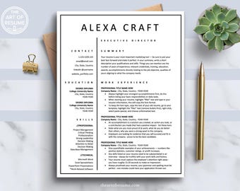 Modern Resume CV Templates, Best Resume Template, Resume Microsoft Word, Mac Pages, Cover Letter Templates, Instant Download, Simple Resume