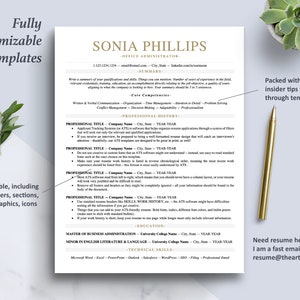 The Art of Resume Templates | One-Page ATS Professional Resume CV Design Template Maker | Curriculum Vitae