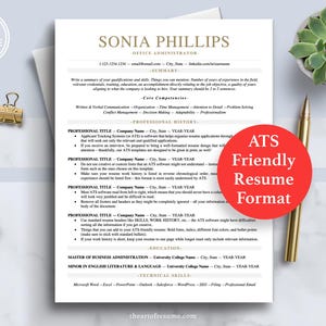 The Art of Resume | ATS Friendly Professional Modern Executive Resume CV Template Bundle Maker with Free Cover Letter | ATS Compatible Download Resume CV Design Any Job Career Google Docs Word Apple Pages