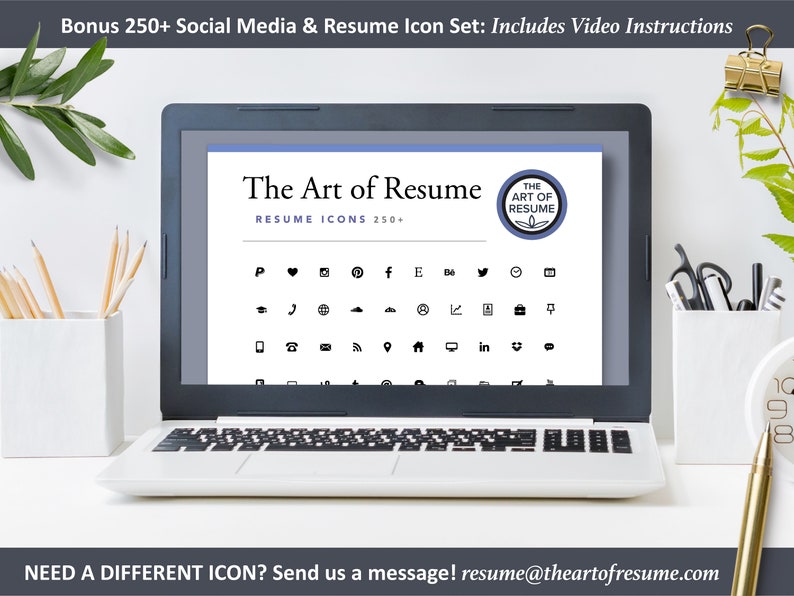 Free Resume Icons Included