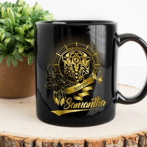 Personalized Scorpio Mug, Scorpio Gifts, Scorpio Cups, Zodiac Gifts for Scorpio, Scorpio Birthday Gift, Zodiac 11 oz Coffee Mug