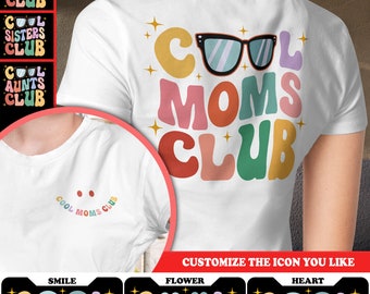 Marchstyle - Cool tantes Club Shirt, Cool Moms Club Shirt, Cool Daughters Club Shirt, Cool Sisters Club Shirt, Zus Cadeau van zus