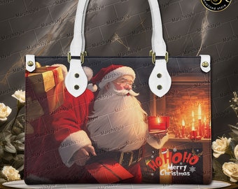 Marchstyle - Hohoho! Merry Christmas Santa Leather Handbag or
