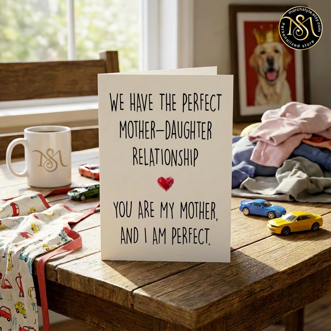 Funny Mother's Day Card From Daughter, Sarcastic Mother Daughter Card ...