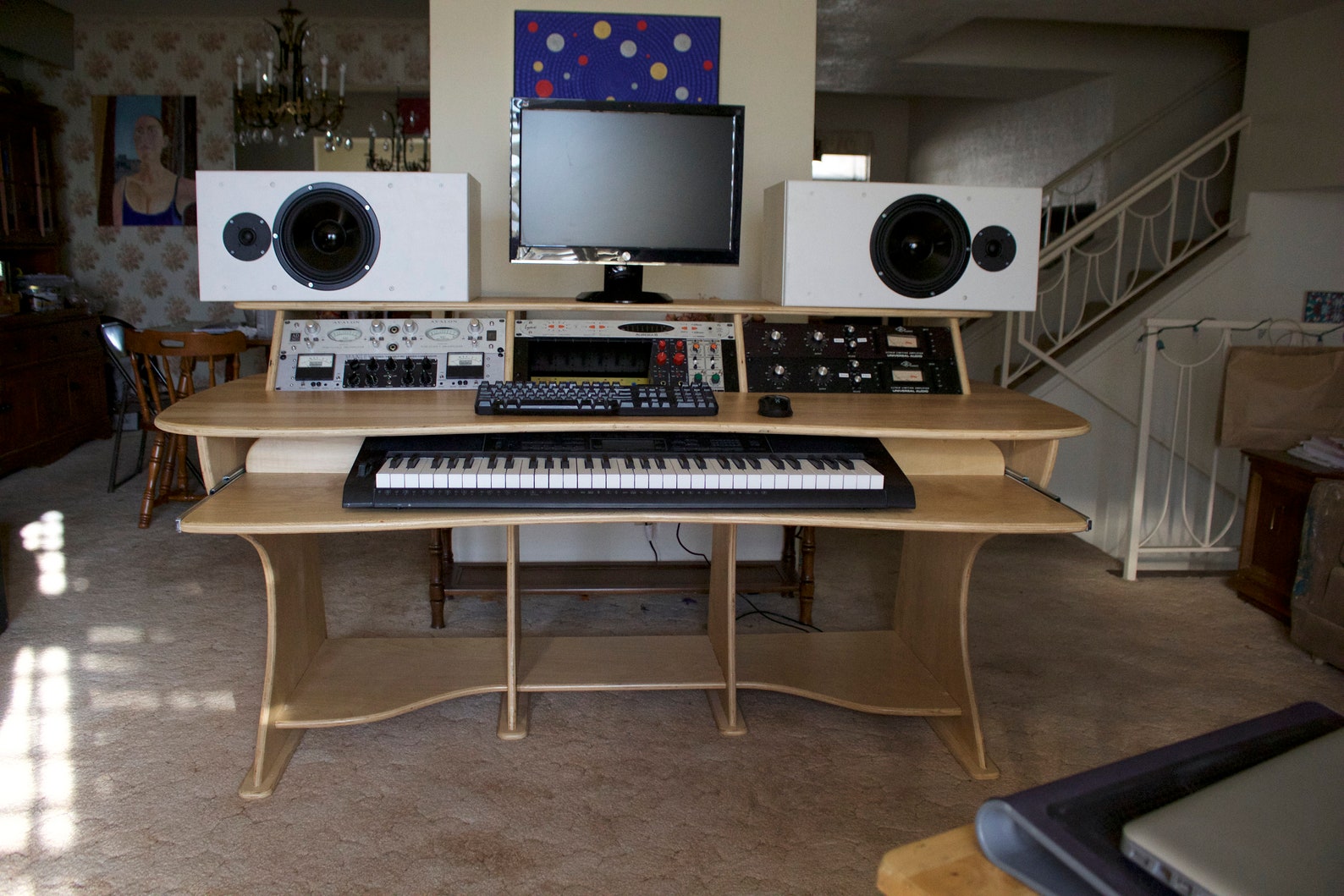Recording Studio Desk/ 12RU Workstation/ Grade Birch Etsy