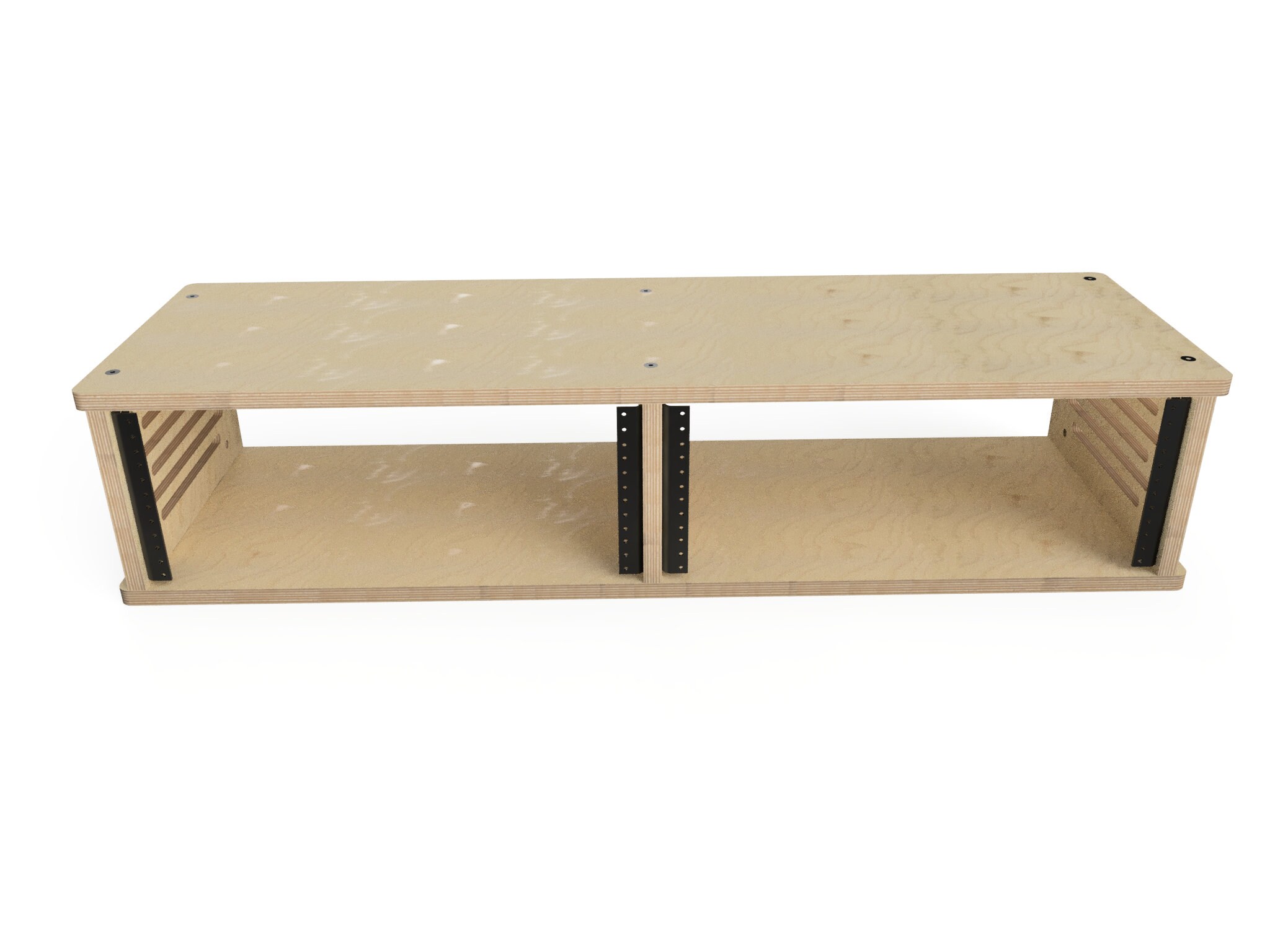 Studio Rack 4ux2/ Baltic Birch/ Modular Rack / Vented Sides/ - Etsy