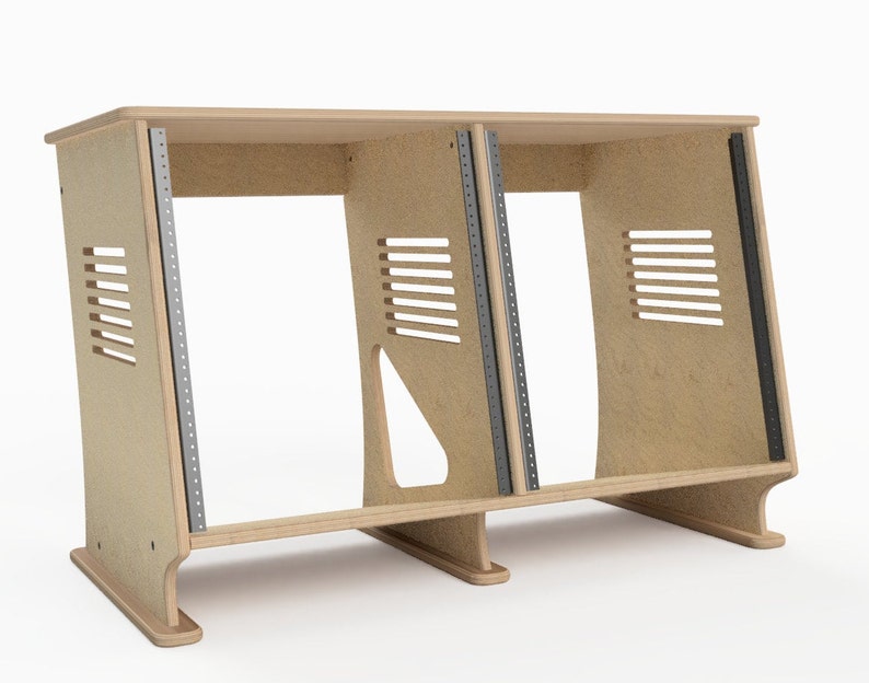 24U Floor Standing Pro Audio Rack Unit/ Baltic Birch/ Etsy
