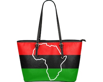 African Pride tote, red, black, and green, Black Lives Matter, BLM, Africa, Melanin Magic, Powerful, Representation Matters, bag, purse