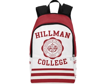 Hillman College throwback, 90's sitcom, nostalgic Fabric Backpack for Adults