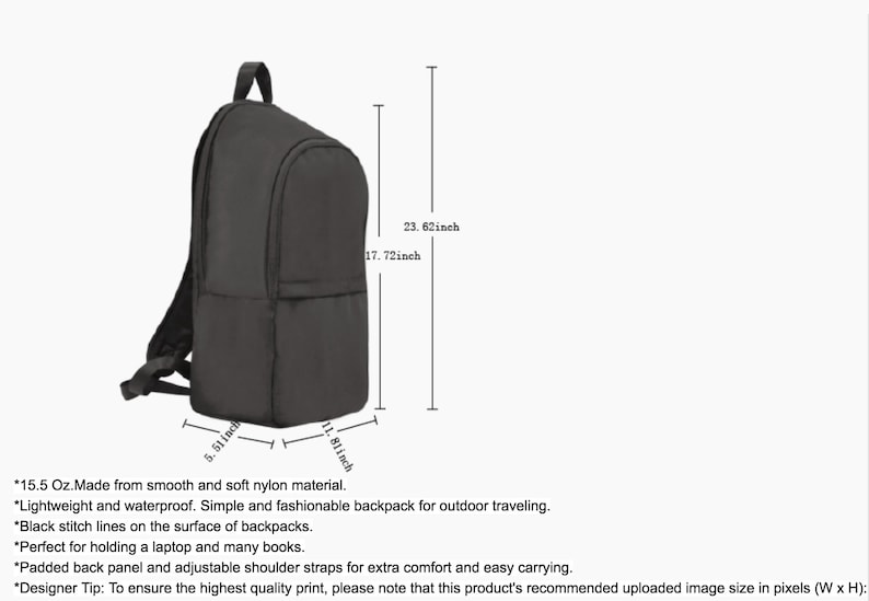Custom Fabric Backpack Aretha Respect