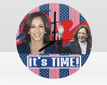 Kamala, President, 2024, clock, gift, birthday, pearls, custom, unique, rally, campaign, gift, USA, America, I understand the assignment