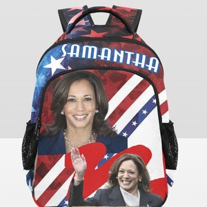 Kamala, Président, retour à l'école, sac à dos, cadeau, anniversaire, cartable, personnalisé, unique, rallye, camp, États-Unis, Amérique, Comprendre la mission
