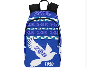 Zeta Phi Beta Custom Fabric Backpack