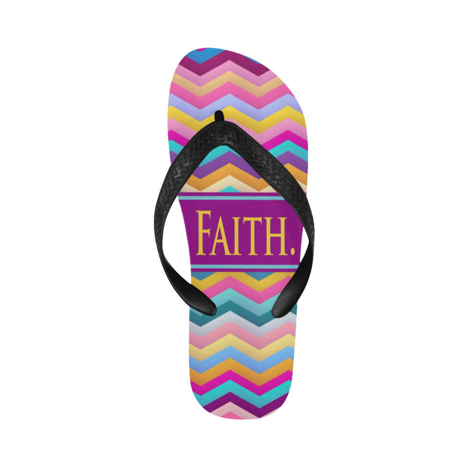 Walk By Faith Religious Christian Unisex Flip Flops Gift Etsy