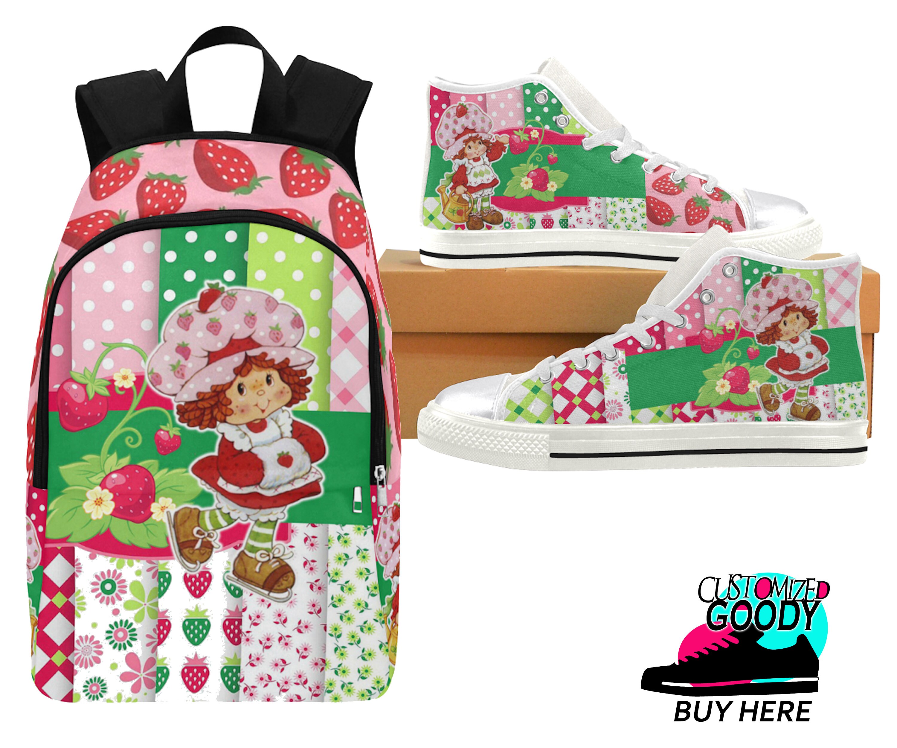 Strawberry Shortcake Sneakers & Backpack shoe runs large Etsy
