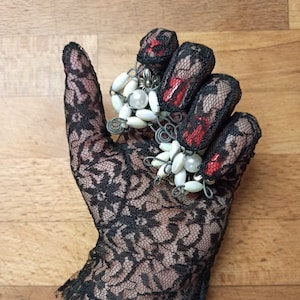 Vintage Black Lace Gloves New Never worn