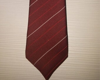 Vintage tie Made in 1970s in ex Yugoslavia New in original package Red necktie