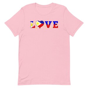 I Love the Philippines Pilipinas Filipino Pinoy Heart Flag Filipina Gift Unisex T-Shirt