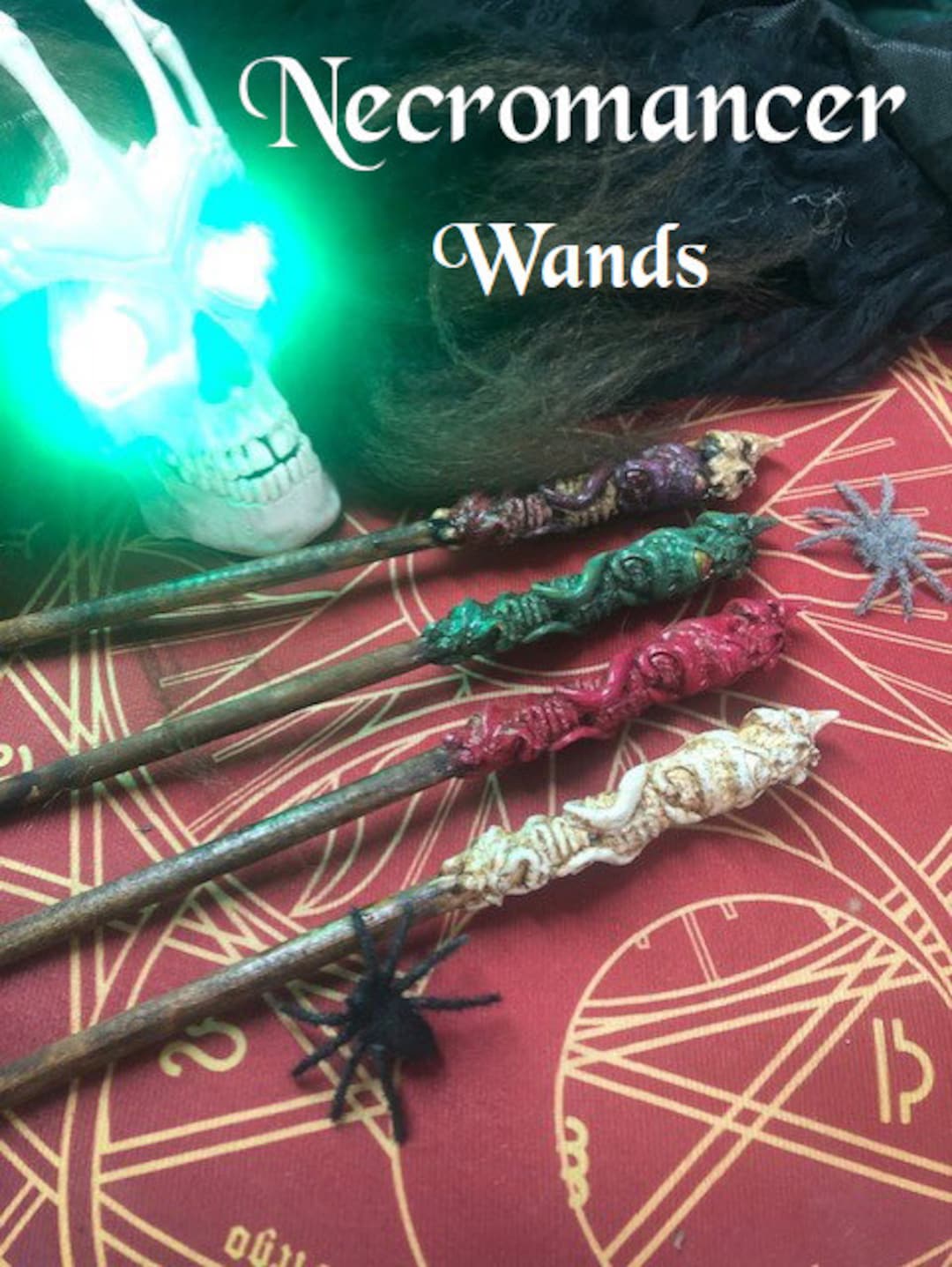 Spell Caster Wand- Necromancer Magic - Etsy