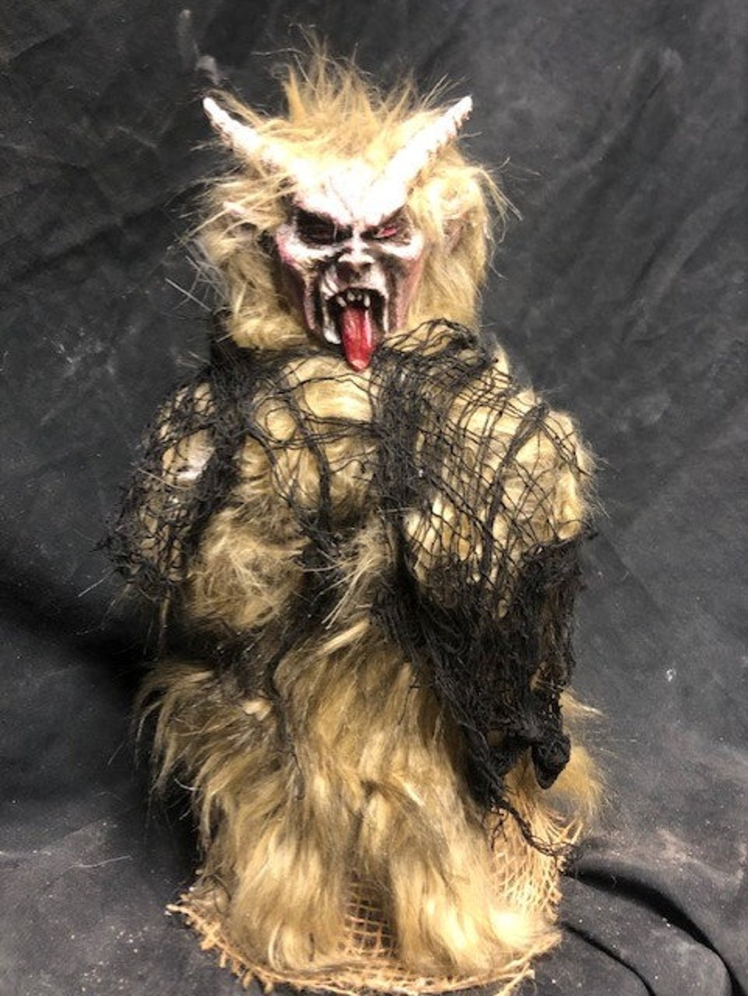 Krampus Fiber Optic Tree Topper - Etsy
