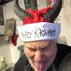 Free Shipping Merry Krampus Santa Hat