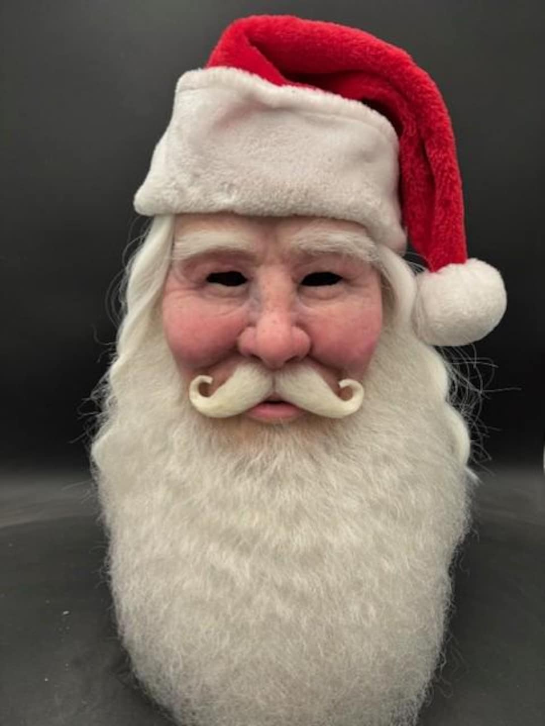Maschera di Babbo Natale in silicone realizzata su ordinazione
