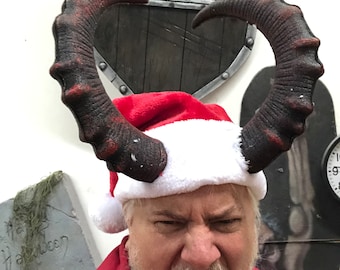 Free shipping Deluxe Krampus the Christmas Devil Hat