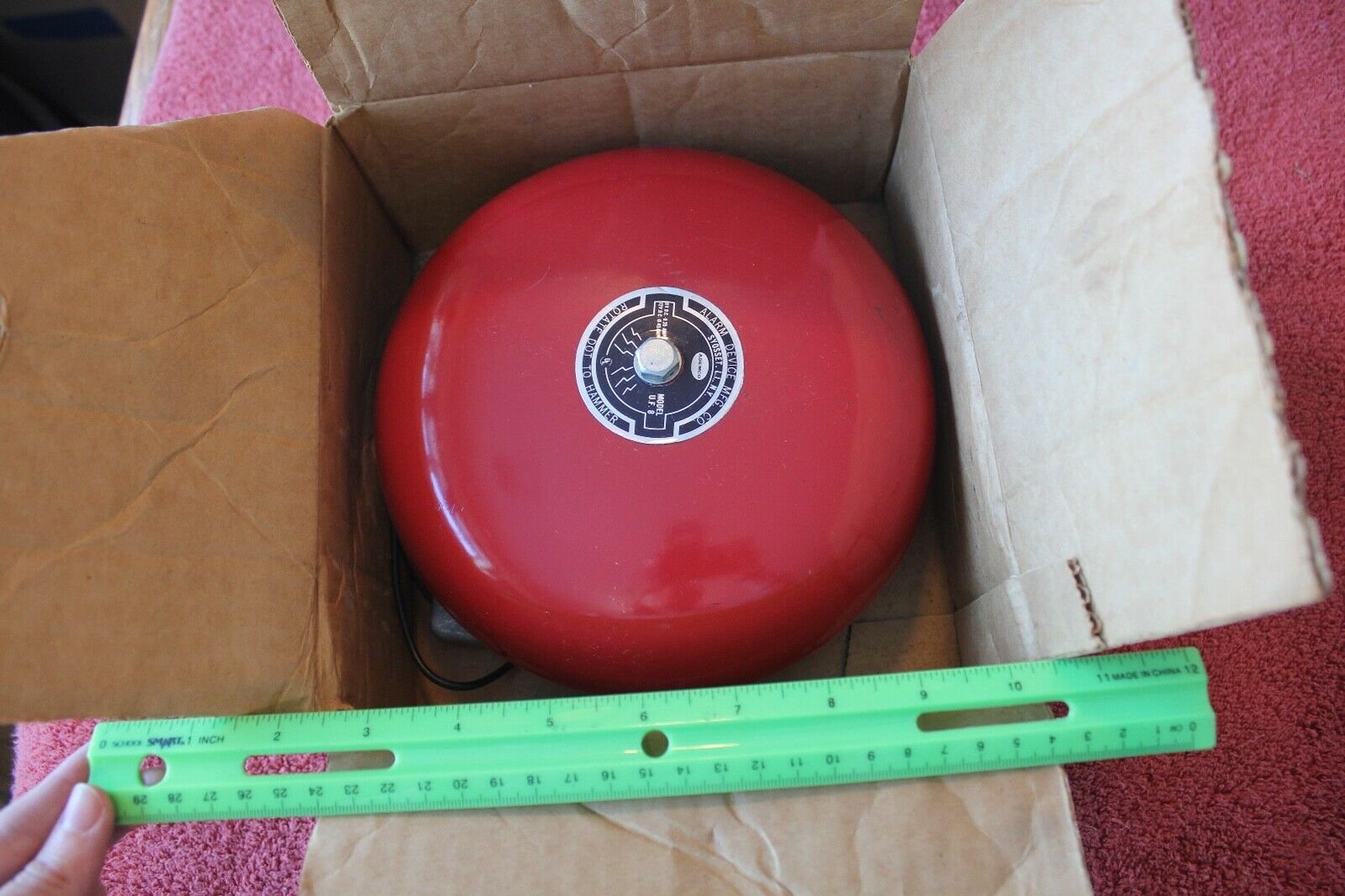 Ademco Uf8 Vintage Fire Alarm Bell 8 Alarm Device Mfg Etsy